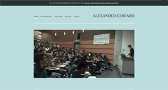 Desktop Screenshot of alexandercoward.com